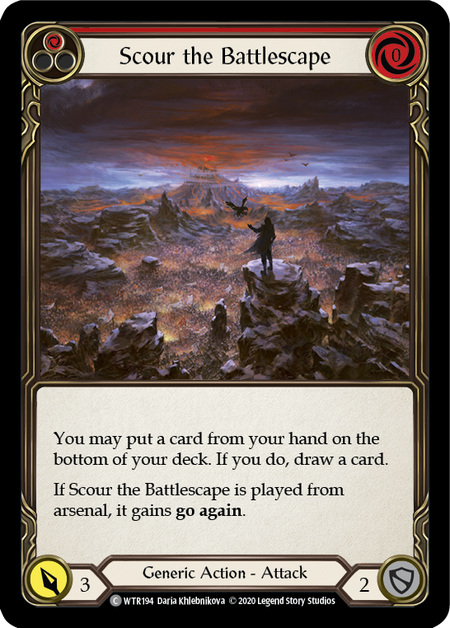 Scour the Battlescape (Red) | Common [Rainbow Foil] - Unlimited