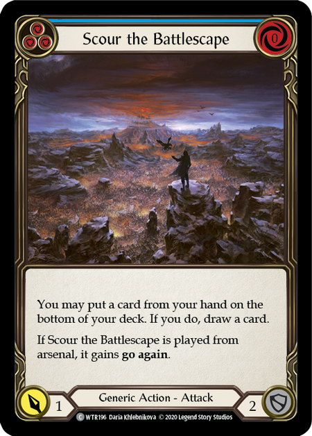 Scour the Battlescape (Blue) | Common [Rainbow Foil] - Unlimited