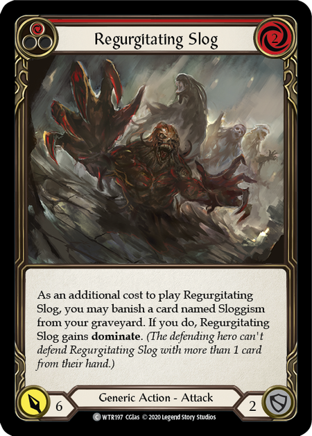 Regurgitating Slog (Red) | Common [Rainbow Foil] - Unlimited