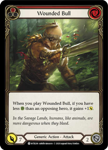 Wounded Bull (Red) | Common [Rainbow Foil] - Unlimited