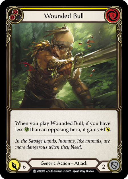 Wounded Bull (Yellow) | Common [Rainbow Foil] - Unlimited