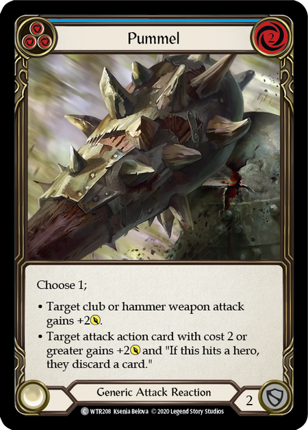 Pummel (Blue) | Common [Rainbow Foil] - Unlimited
