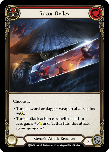 Razor Reflex (Red) | Common [Rainbow Foil] - Unlimited