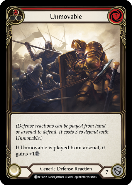 Unmovable (Red) | Common [Rainbow Foil] - Unlimited