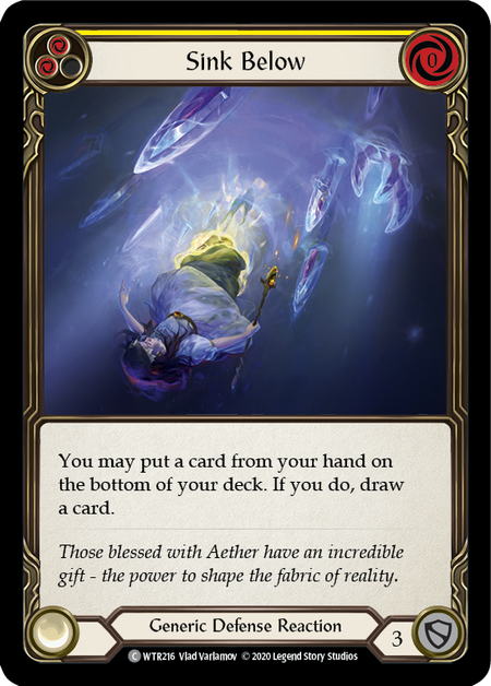 Sink Below (Yellow) | Common [Rainbow Foil] - Unlimited
