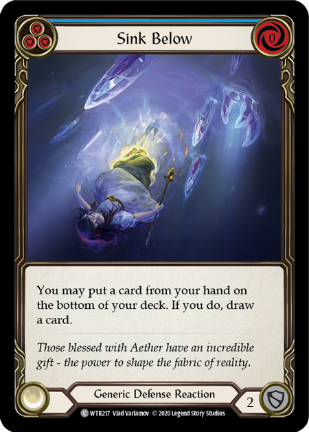 Sink Below (Blue) | Common [Rainbow Foil] - Unlimited
