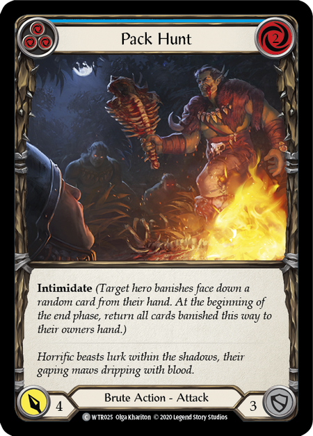 Pack Hunt (Blue) | Common [Rainbow Foil] - Unlimited