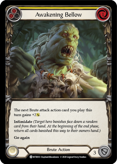 Awakening Bellow (Yellow) | Common [Rainbow Foil] - Unlimited