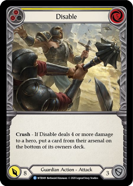 Disable (Yellow) | Rare [Rainbow Foil] - Unlimited