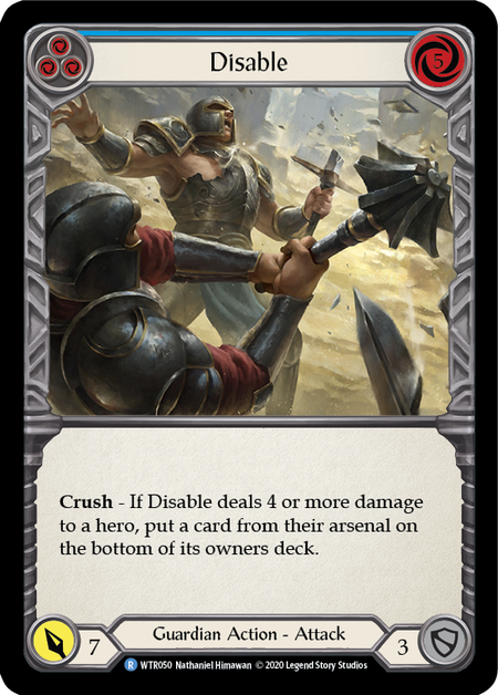 Disable (Blue) | Rare [Rainbow Foil] - Unlimited