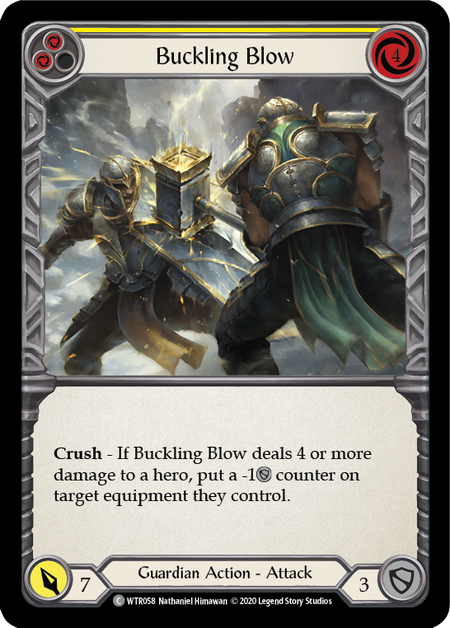 Buckling Blow (Yellow) | Common [Rainbow Foil] - Unlimited