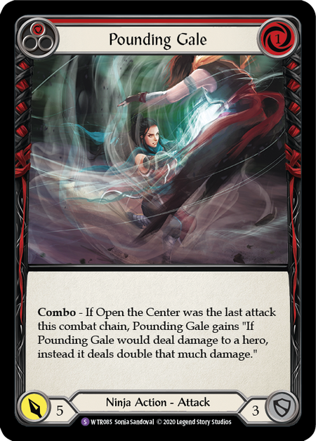 Pounding Gale | Super Rare [Rainbow Foil] - Unlimited