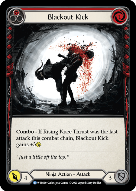 Blackout Kick (Red) | Rare [Rainbow Foil] - Unlimited