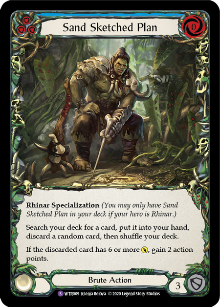 Sand Sketched Plan | Super Rare [Rainbow Foil] - Unlimited