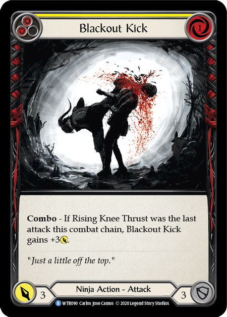 Blackout Kick (Yellow) | Rare [Rainbow Foil] - Unlimited
