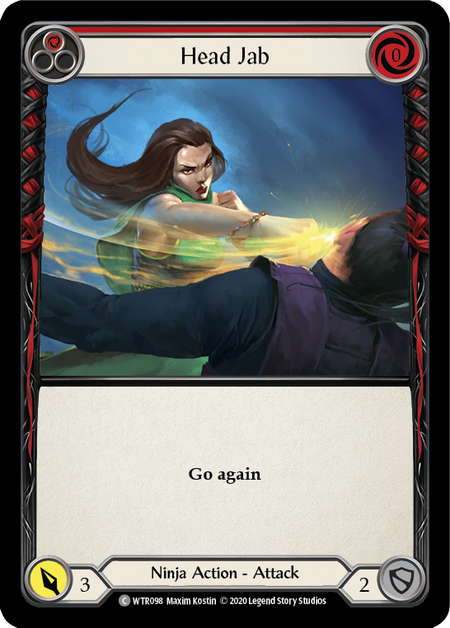 Head Jab (Red) | Common [Rainbow Foil] - Unlimited