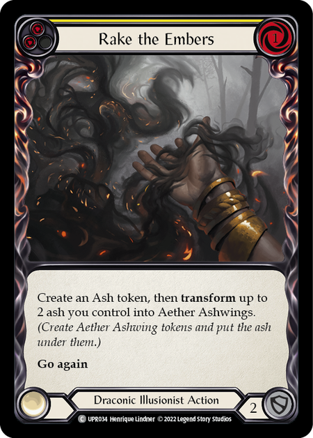 Rake the Embers (Yellow) | Common [Rainbow Foil]