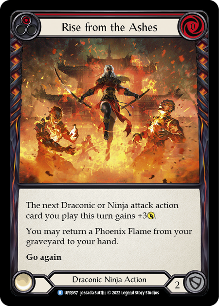 Rise from the Ashes (Red) | Rare [Rainbow Foil]