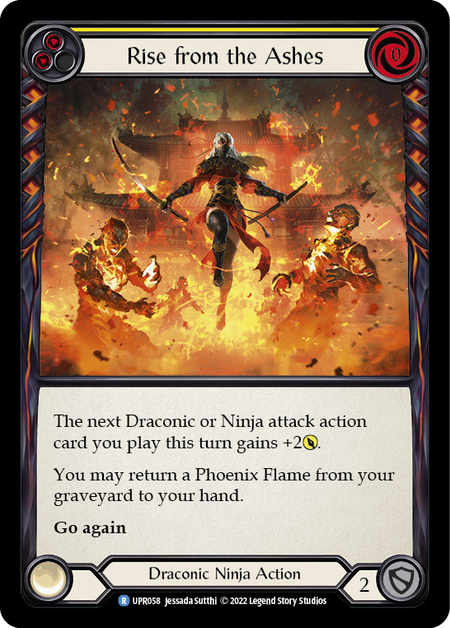 Rise from the Ashes (Yellow) | Rare [Rainbow Foil]