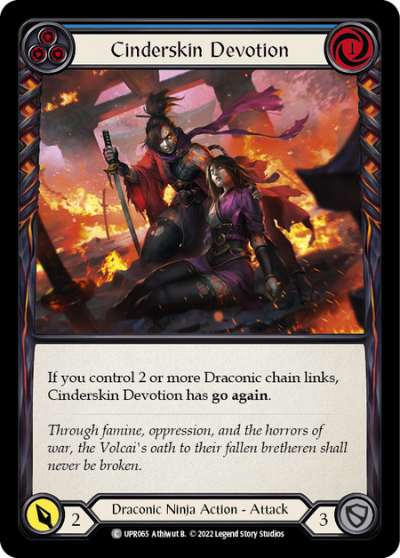 Cinderskin Devotion (Blue) | Common [Rainbow Foil]