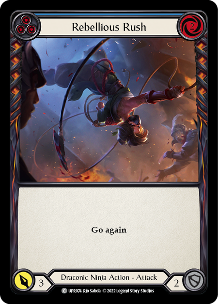 Rebellious Rush (Blue) | Common [Rainbow Foil]