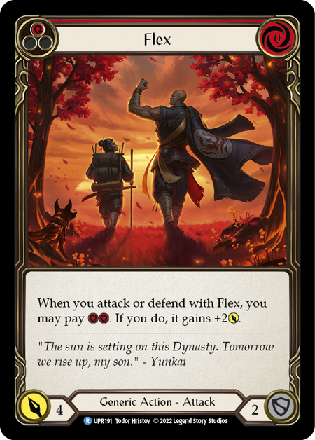 Flex (Red) | Rare [Rainbow Foil]