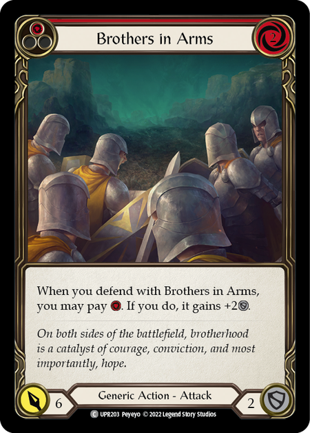 Brothers in Arms (Red) | Common [Rainbow Foil]