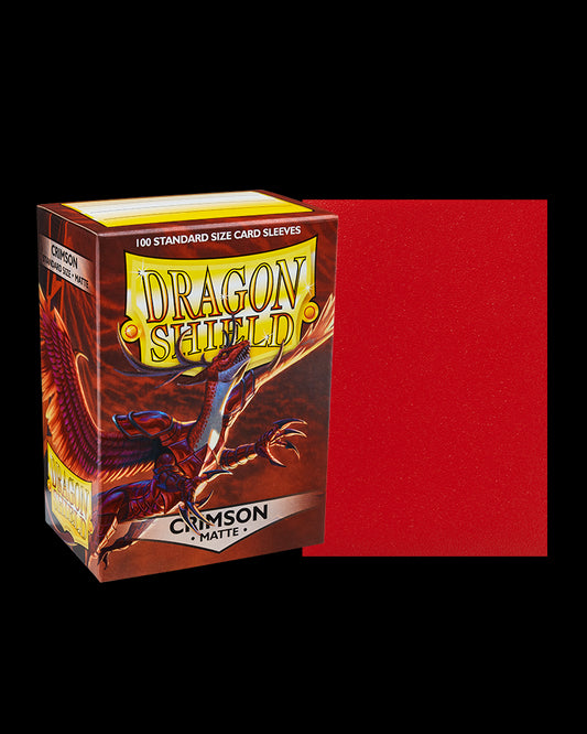 Dragon Shield - Matte Sleeves (Crimson), 100pcs/pack