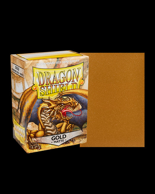 Dragon Shield - Matte Sleeves (Gold), 100pcs/pack