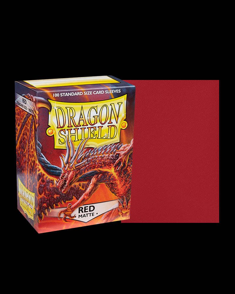 Dragon Shield - Matte Sleeves (Red), 100pcs/pack