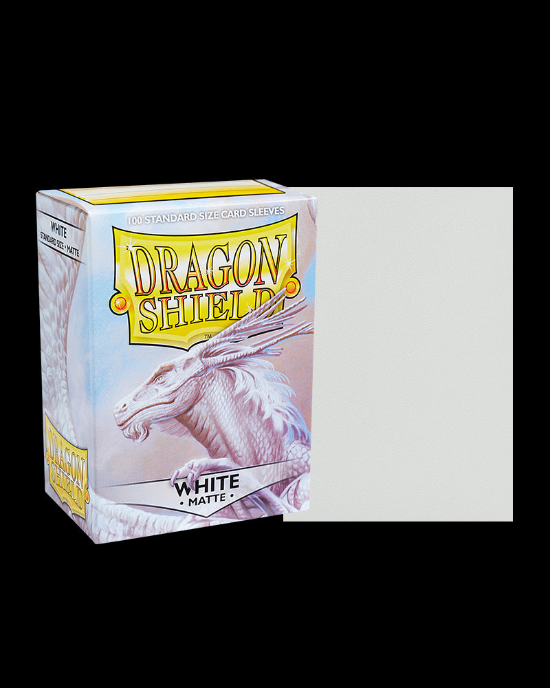 Dragon Shield - Matte Sleeves (White), 100pcs/pack